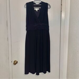 Evan Picone Black Midi Dress